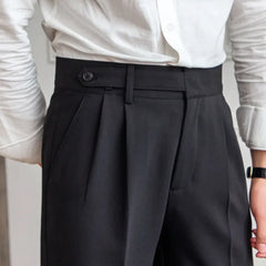 Classic Straight-Leg Cropped Trousers