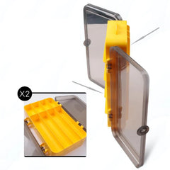 Double Sided Fishing Tackle Box 13 Compartments