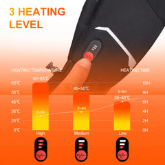 Winter Thermal heated waterproof Gloves - Rechargeable