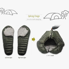 Kamperbox Cold-Temperature Down Winter Sleeping Bag Double Camping Gear