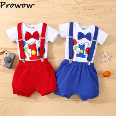 Baby Cake Smash Outfit One Year Birthday Outfit for Boy 2pcs