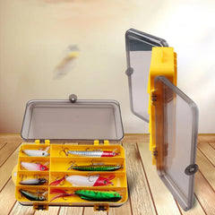 Double Sided Fishing Tackle Box 13 Compartments