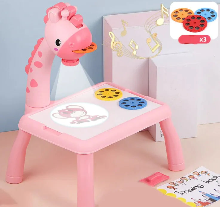 Children's LED Art Projector Table