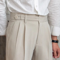 Classic Straight-Leg Cropped Trousers