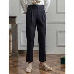 Classic Straight-Leg Cropped Trousers