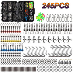 245Pcs/Box Fishing Accessories Kit Including Fishing Hooks and lots more