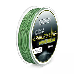 100m 8 Strand PE Braided Fishing Line 10-80lb Multifilament Fishing Lines