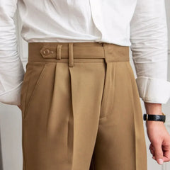 Classic Straight-Leg Cropped Trousers