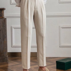 Classic Straight-Leg Cropped Trousers